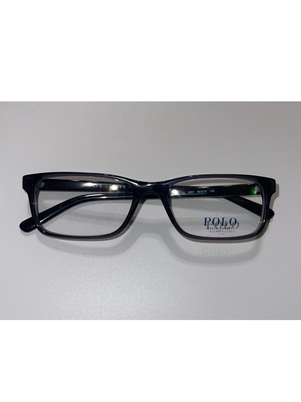 NWOT Polo Ralph Lauren Rectangular Eyeglass Frames in Black PH 2143 5557